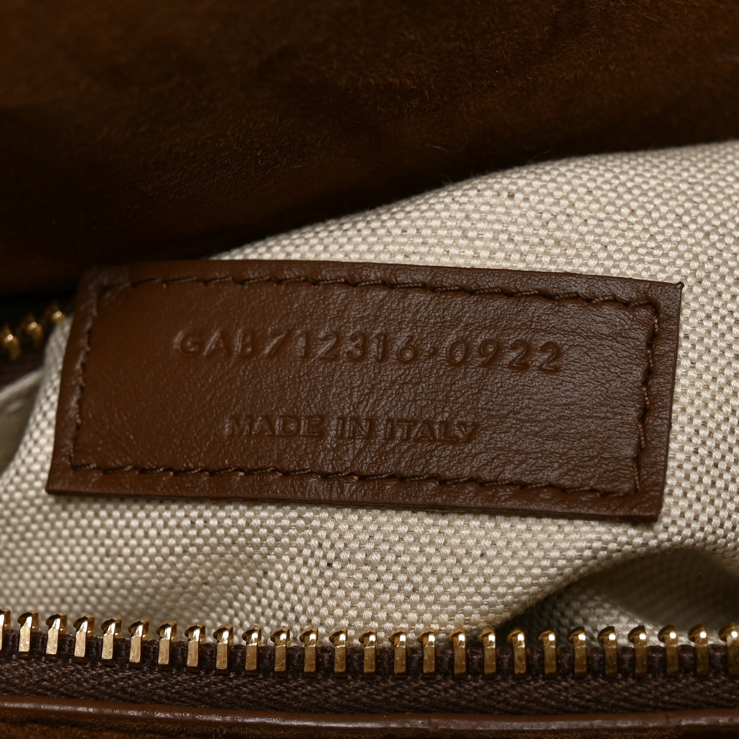 Suede Shearling Patchwork Monogram Giant Jamie Brown Beige