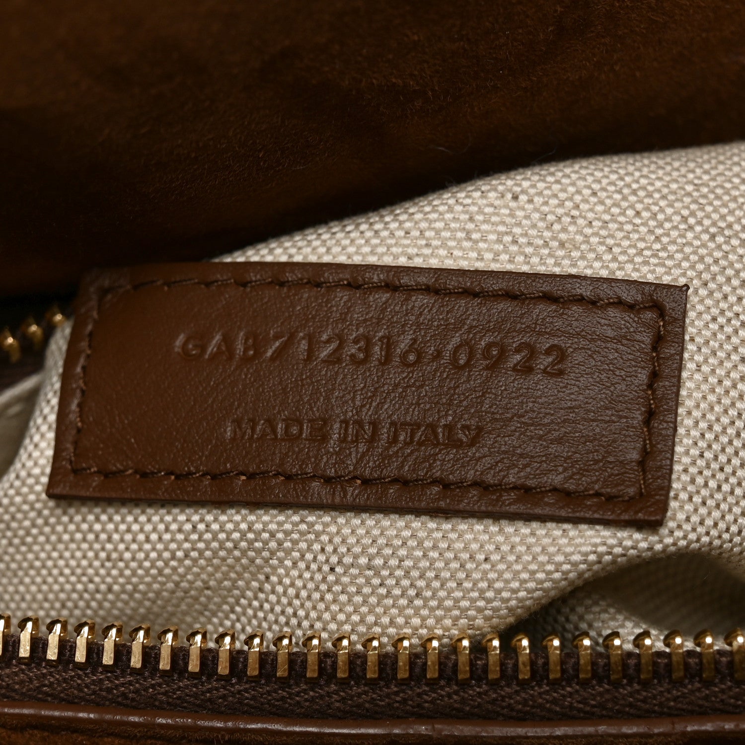 Saint Laurent Suede Shearling Patchwork Monogram Giant Jamie Brown Beige 6 of 9