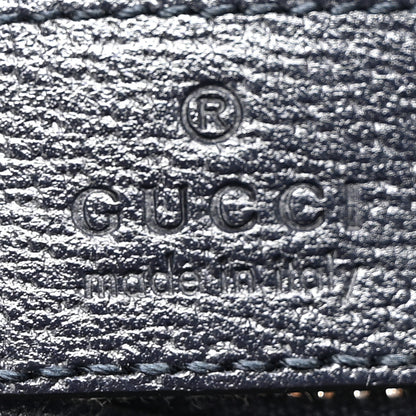 Gucci GG Supreme Monogram Textured Calfskin Web Large Attache Shoulder Bag Beige Blue 6 of 10
