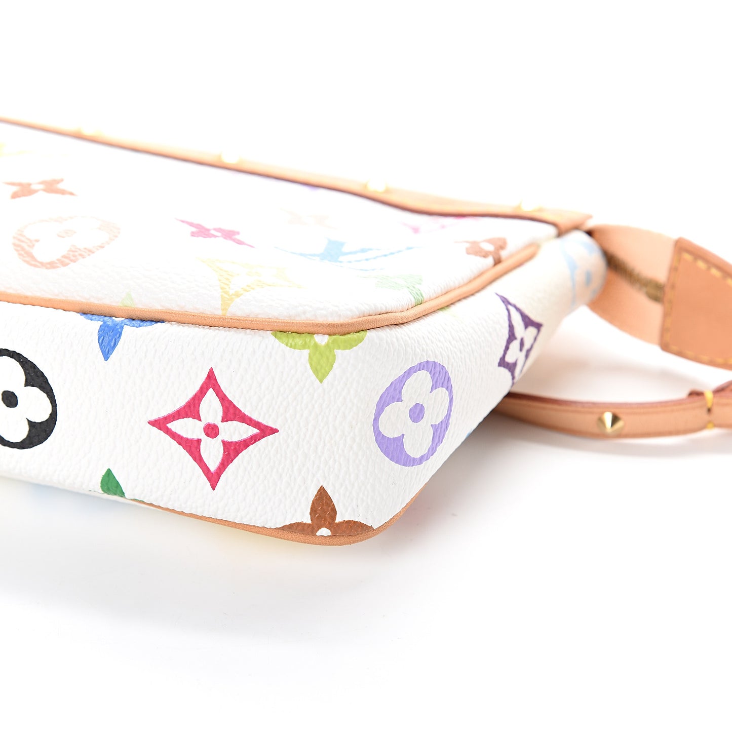 Monogram Multicolor Pochette Accessories White