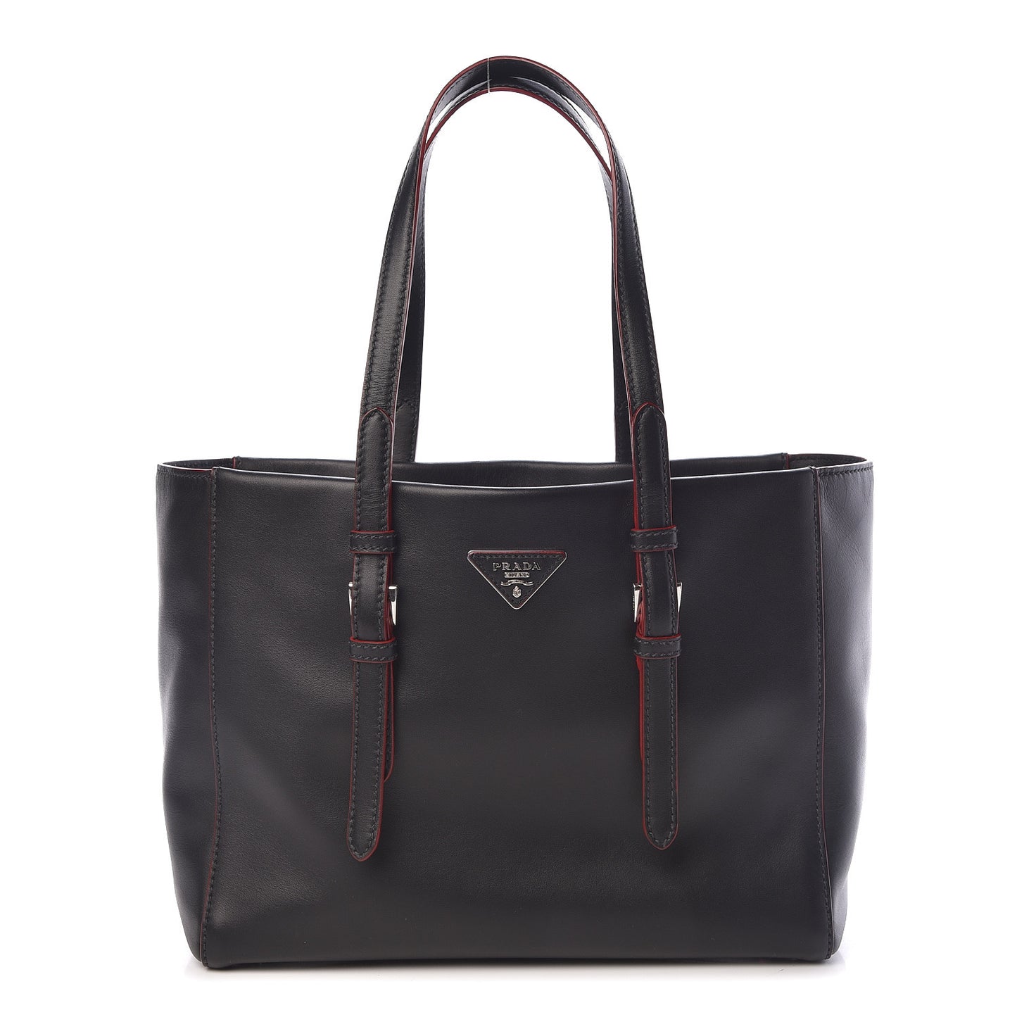 City Calf Sport Tote Black Rosso