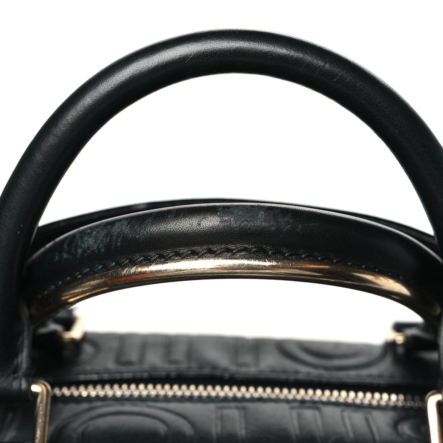 Calfskin Embossed Speedy Cube 30 Black