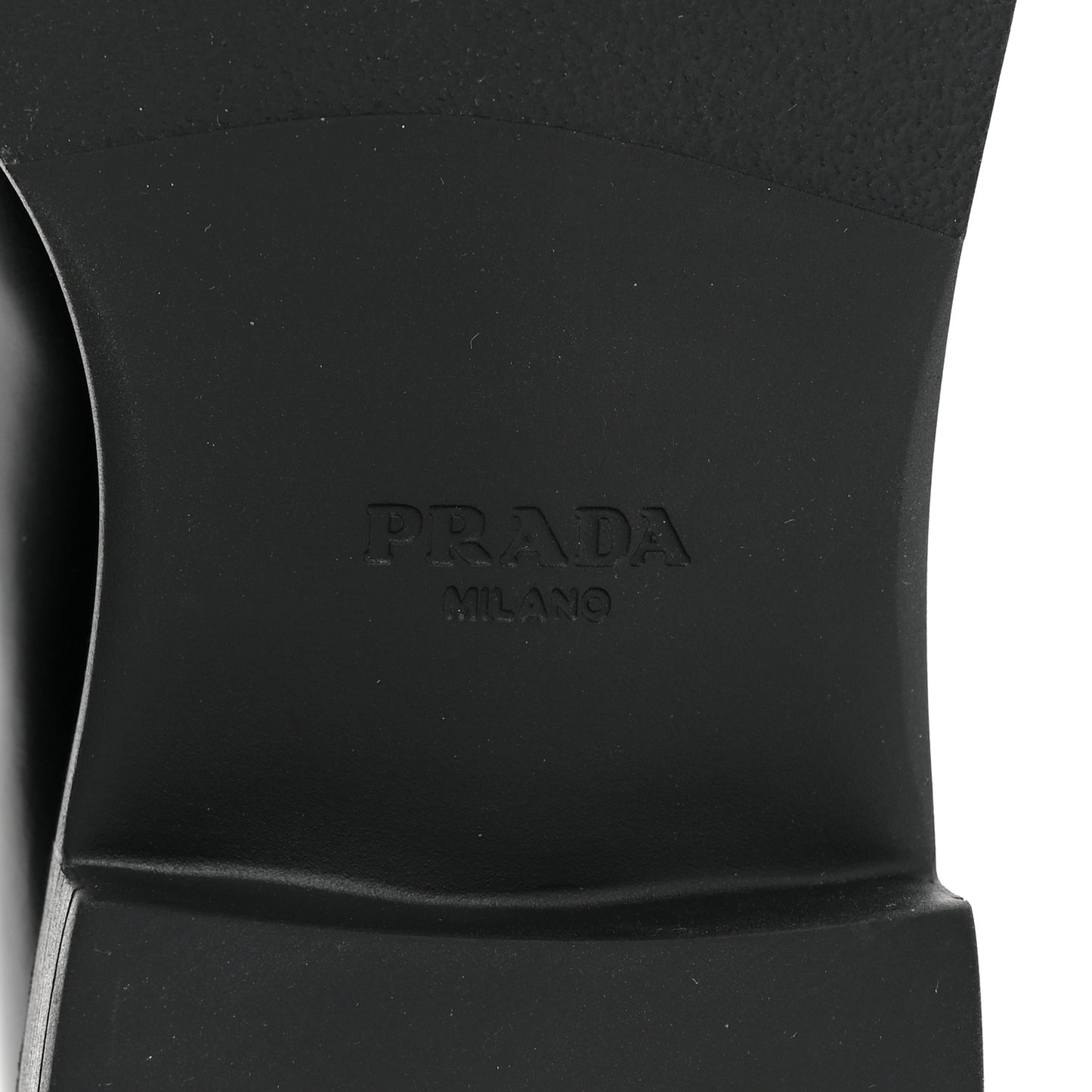 Spazzolato Metal Triangle Logo 50mm Loafers 37.5 Black