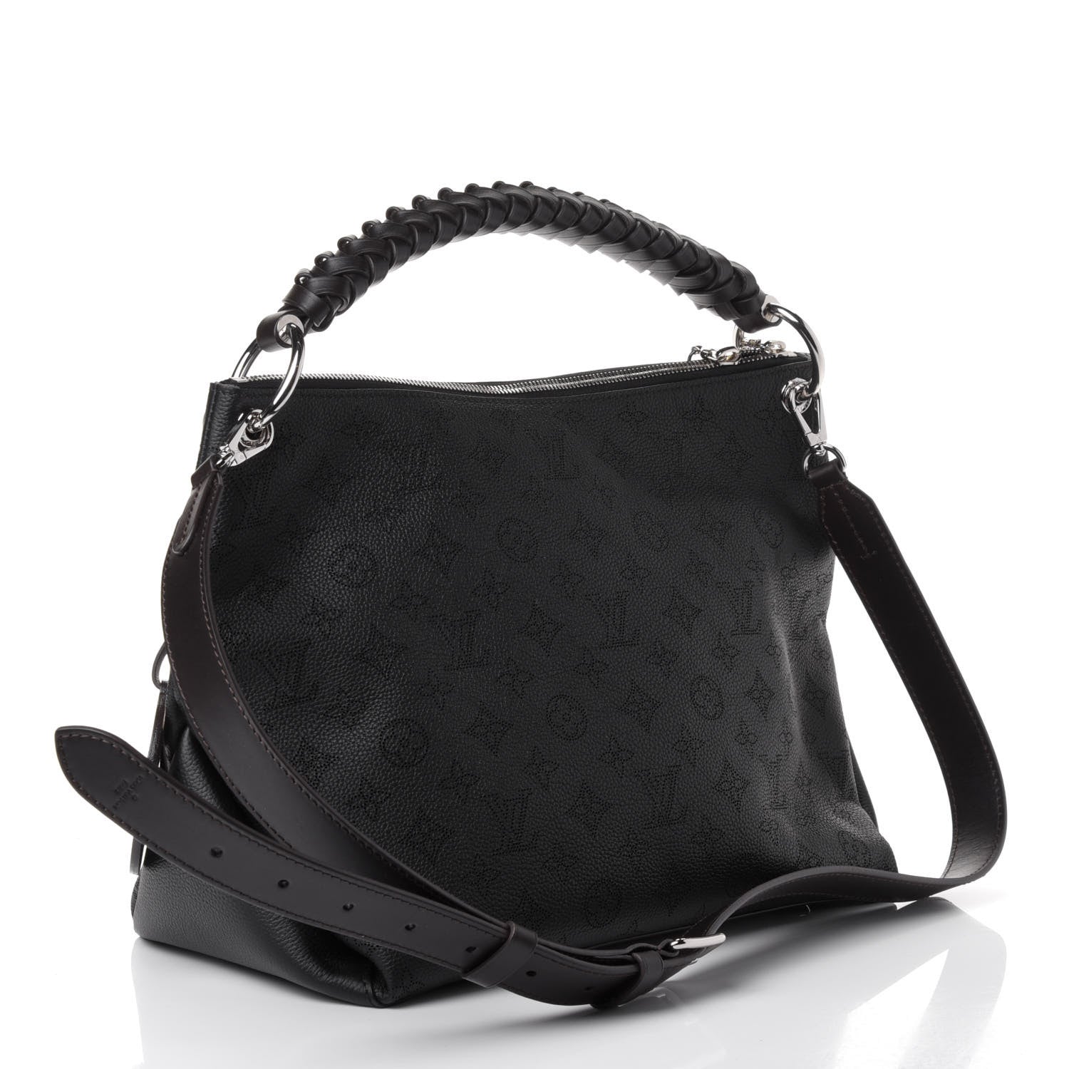 Louis Vuitton Mahina Beaubourg Hobo MM Black 2 of 4