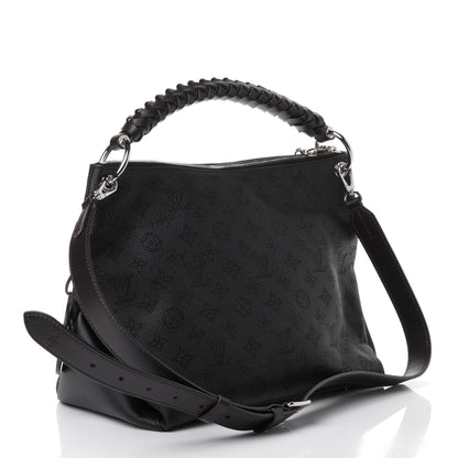 Louis Vuitton Mahina Beaubourg Hobo MM Black 2 of 4