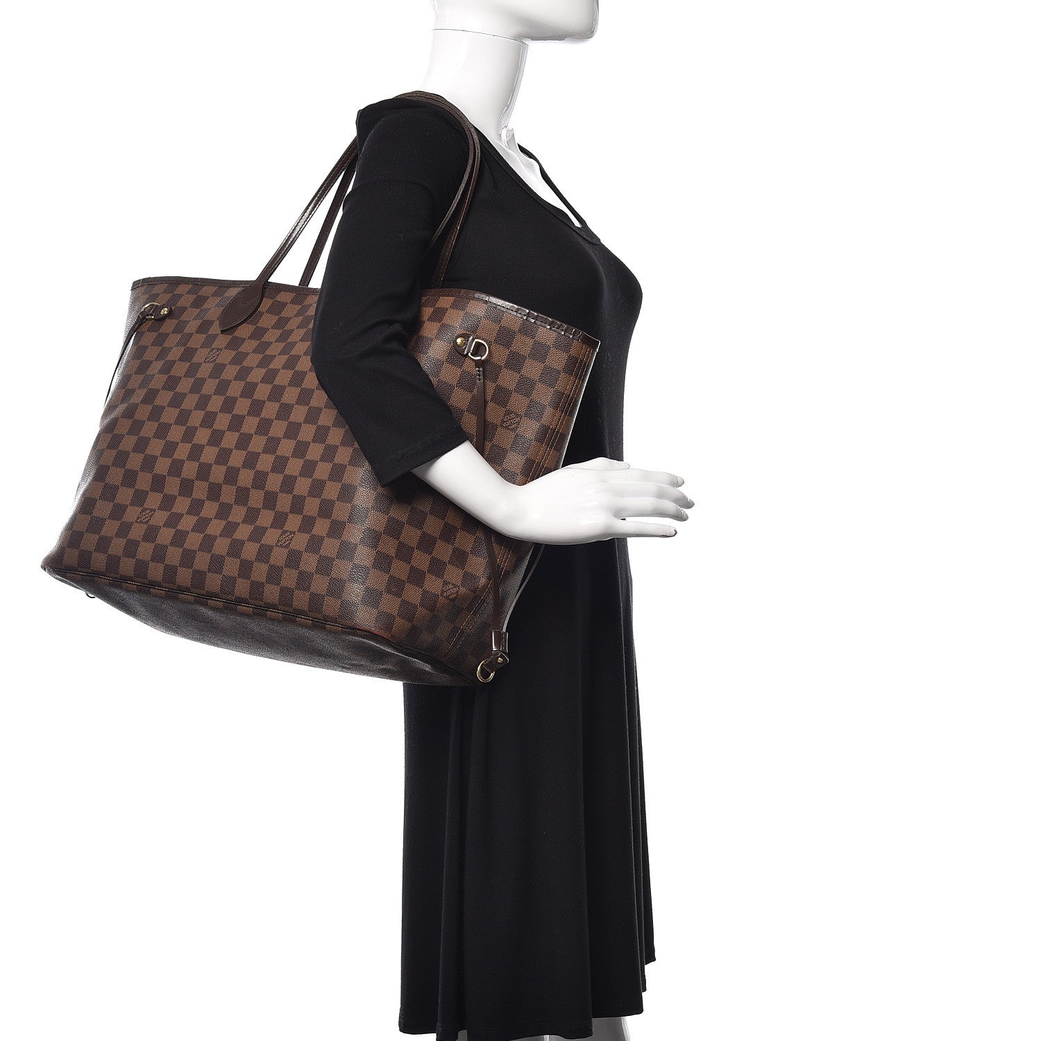 Louis Vuitton Damier Ebene Neverfull GM 2 of 16