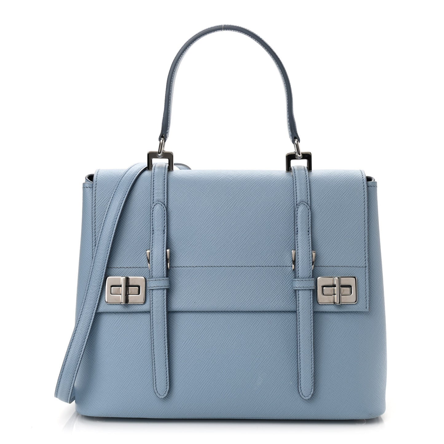Saffiano Cuir Convertible Top Handle Tote Astrale
