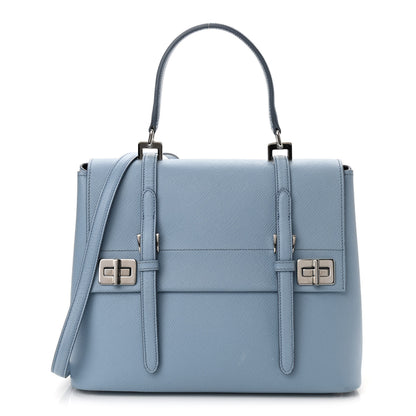 Prada Saffiano Cuir Convertible Top Handle Tote Astrale 1 of 11