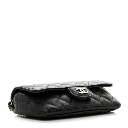 Chanel Caviar Quilted Glasses Case With Chain Black 4 of 9