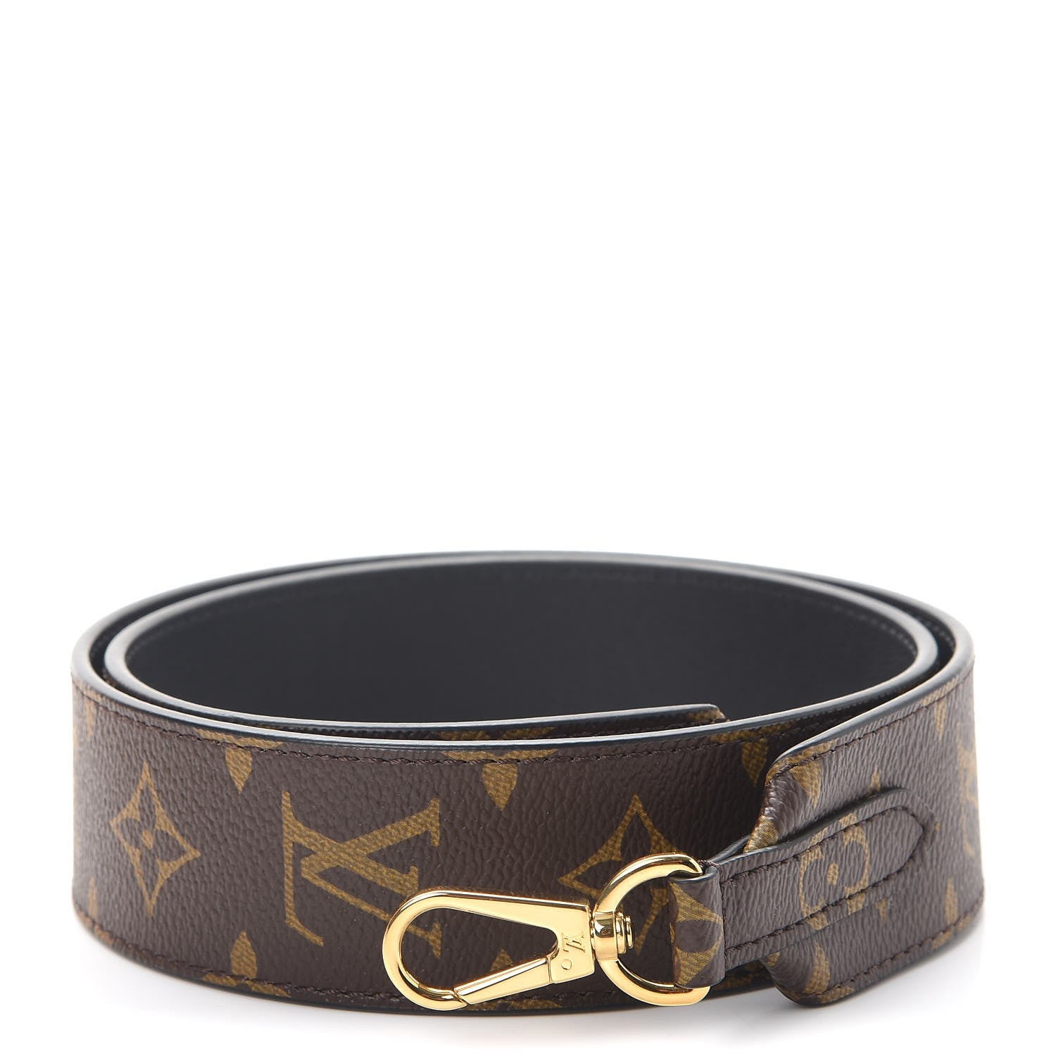 Louis Vuitton Monogram Bandouliere Shoulder Strap Black 1 of 8