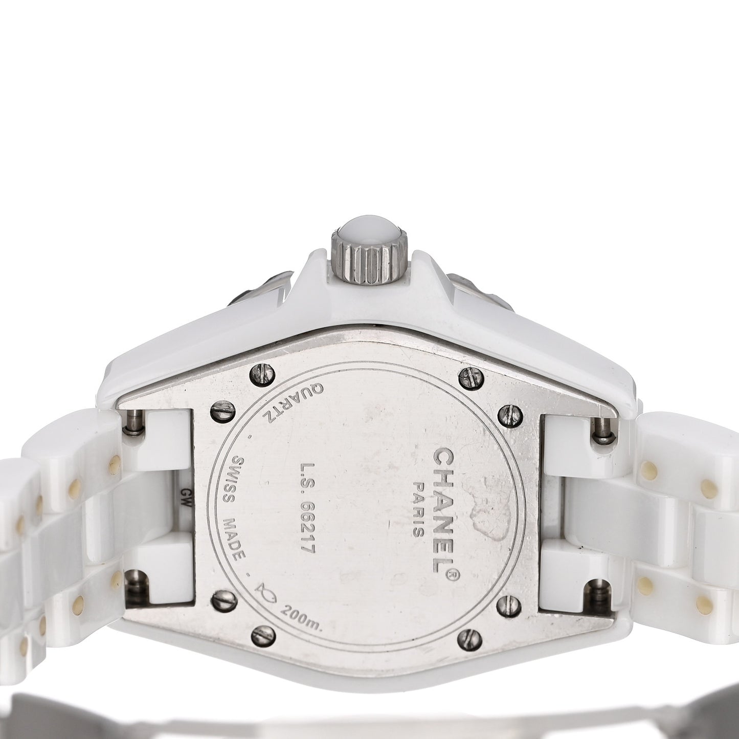 Stainless Steel Ceramic 33mm J12 Quartz Watch White
