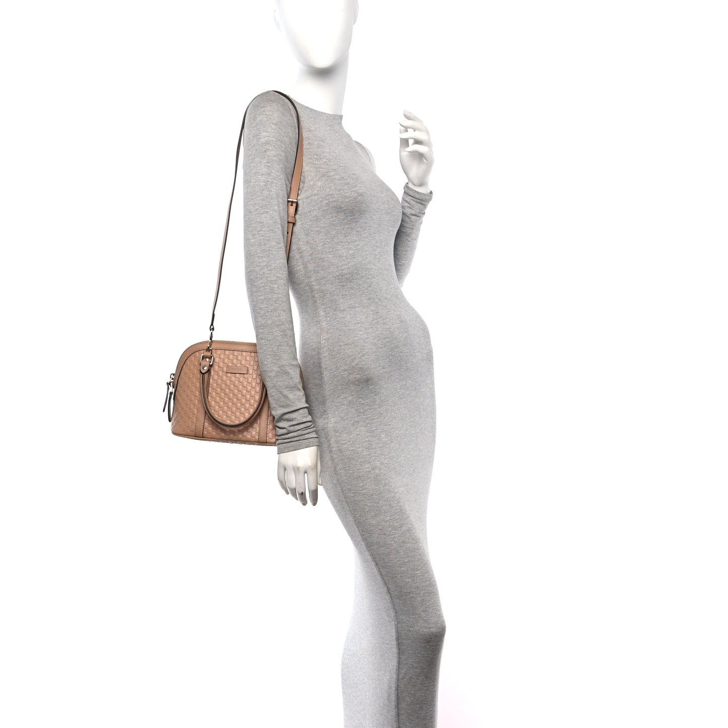 Soft Microguccissima Mini Dome Bag Camelia