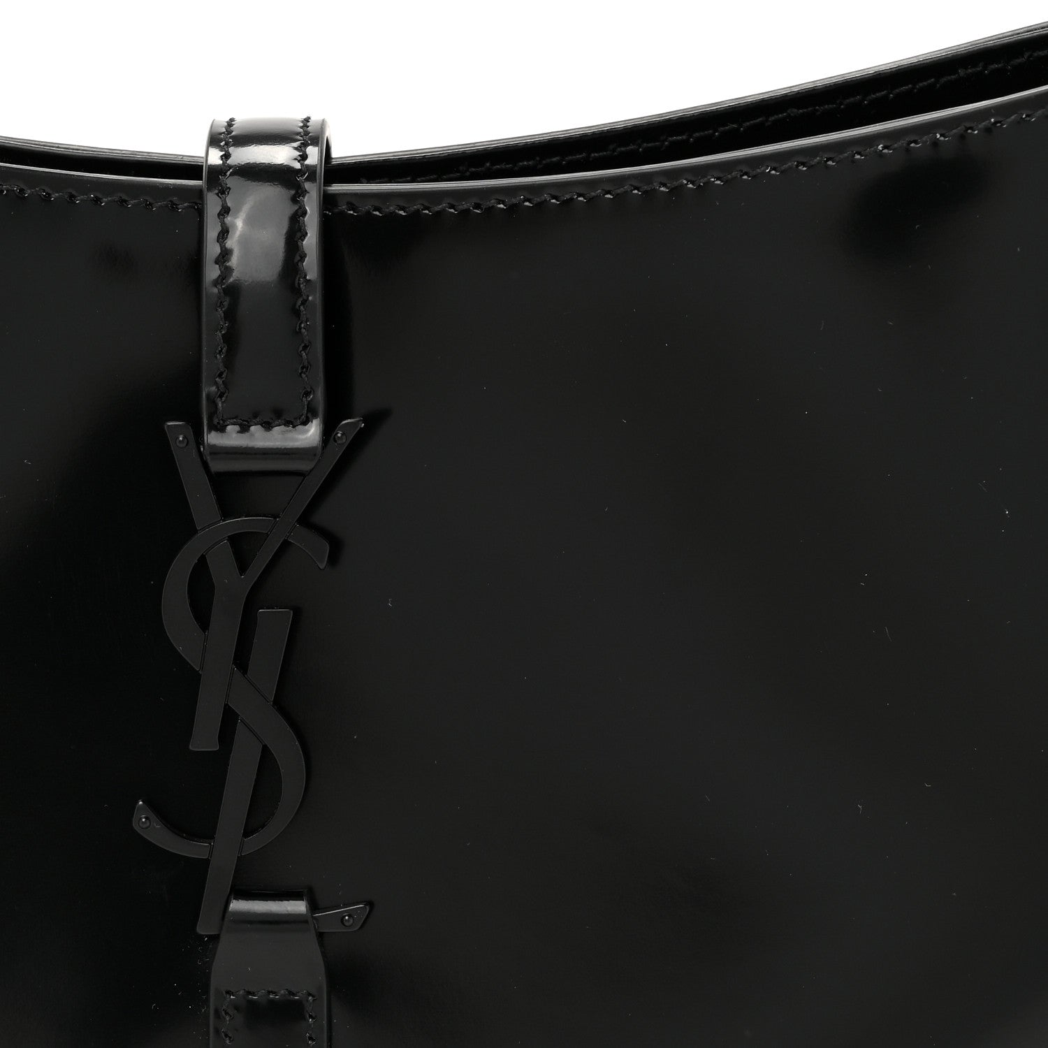Saint Laurent Patent Le 5 A 7 Monochrome Hobo Black 8 of 10