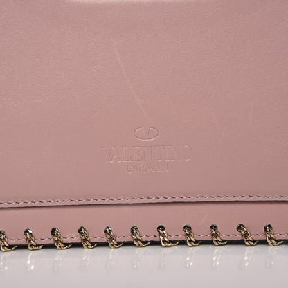 Valentino Garavani Vitello Groumette Small Rockstud Demilune Shoulder Bag Lipstick 7 of 11