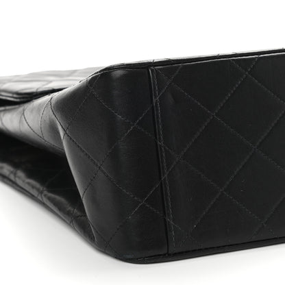 Chanel Lambskin Quilted XL Jumbo Single Flap Black 9 of 10