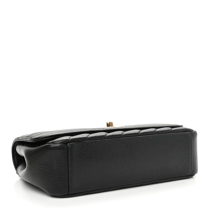 Chanel Shiny Goatskin Diagonal Quilted Small Flap Black 4 of 11