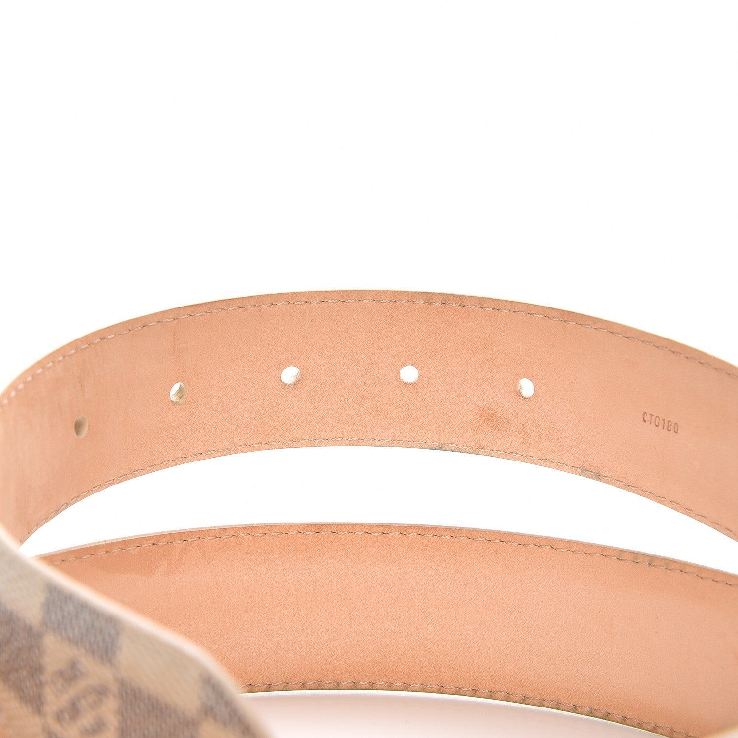 Louis Vuitton Damier Azur Voyage Belt 85 34 6 of 8