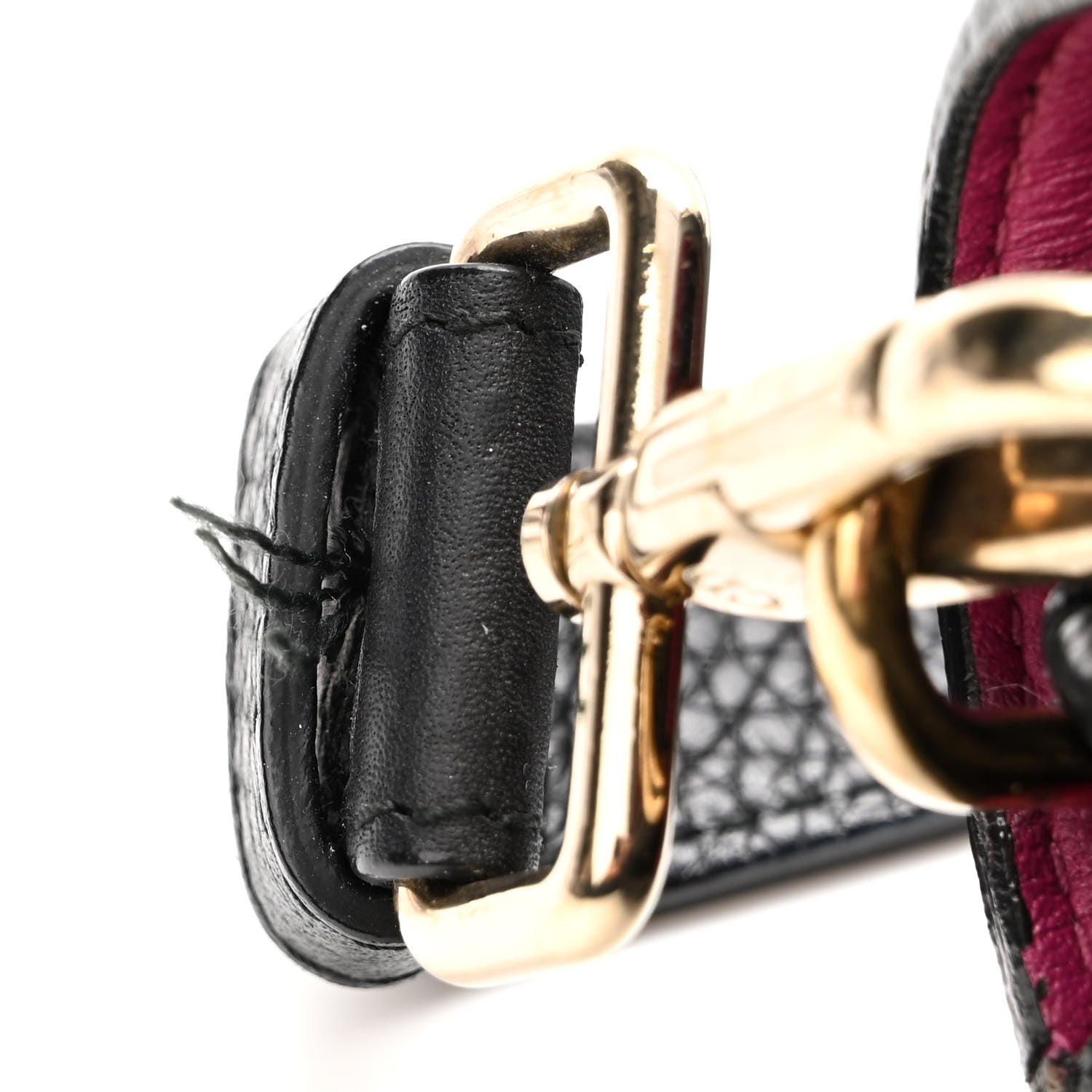 Christian Dior Bullcalf Small Be Dior Flap Black Fraise 9 of 10