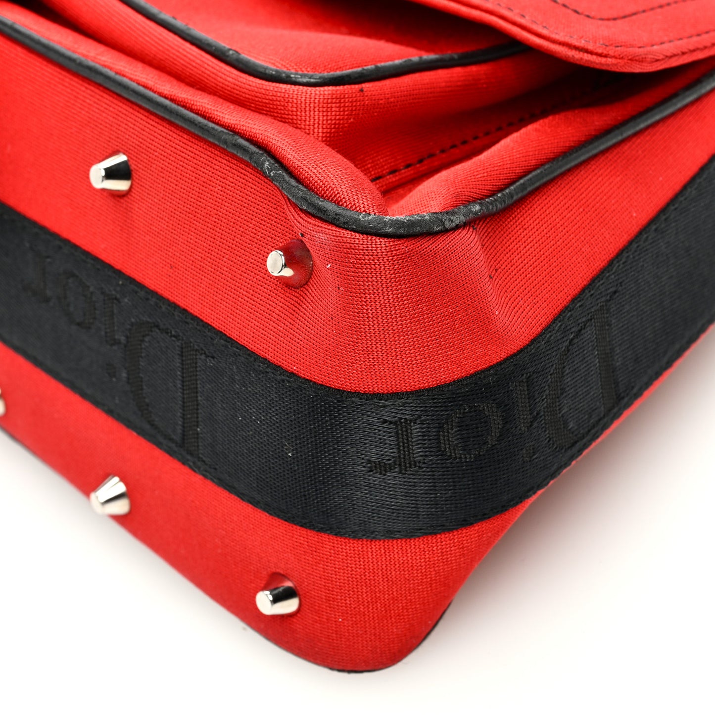 Silk Jersey Crystal Hardcore Clutch Red