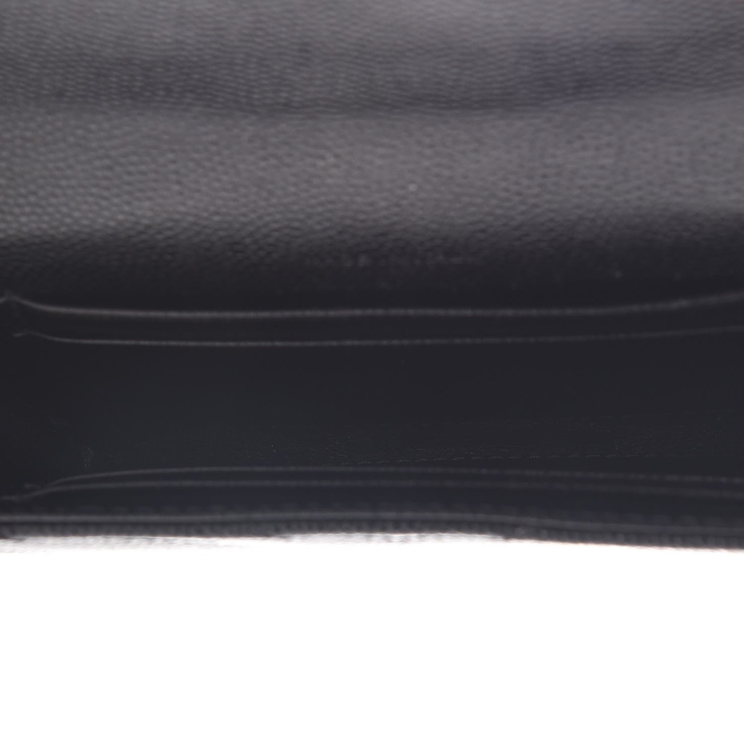 Saint Laurent Grain De Poudre Matelasse Chevron Small Monogram Envelope Wallet Black 5 of 7