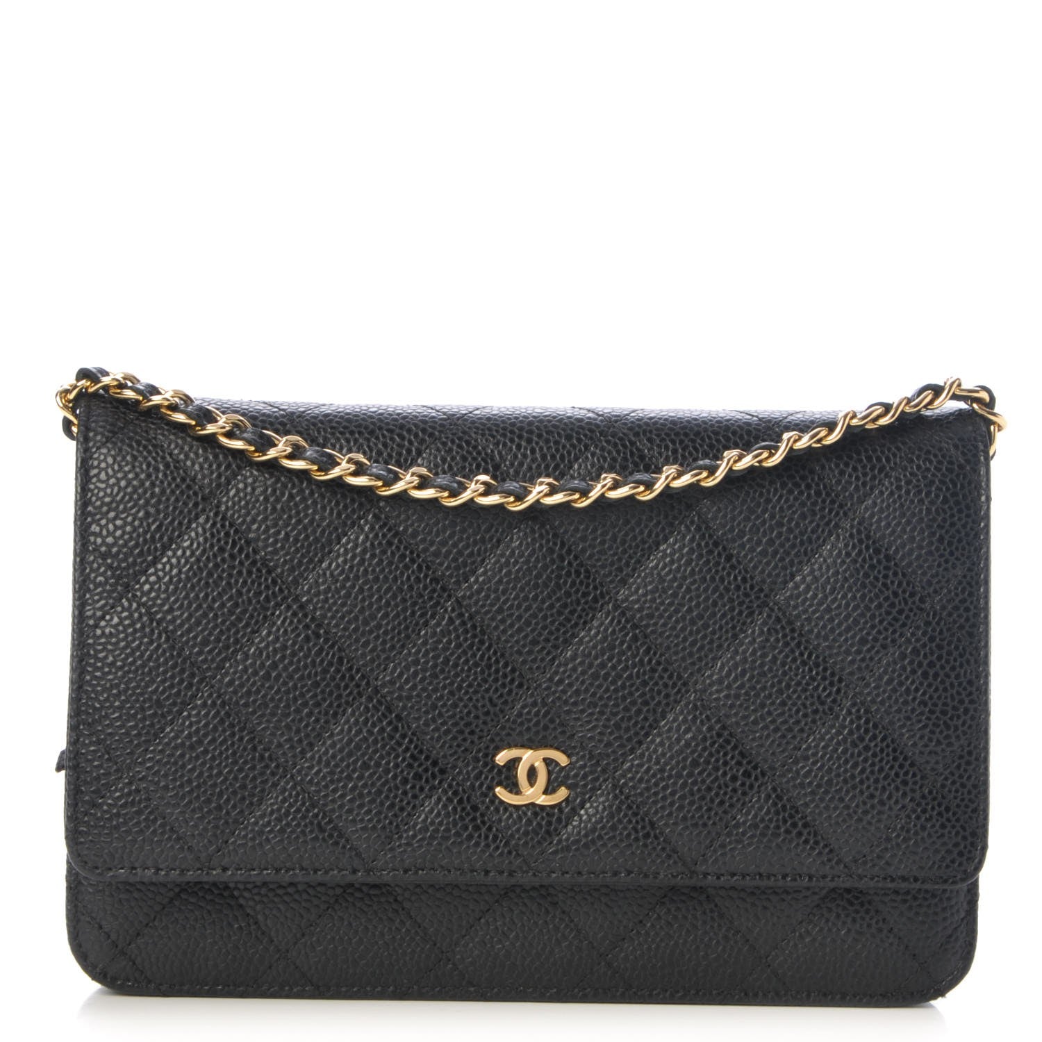 Chanel Caviar Quilted Wallet On Chain WOC Black 1 of 9