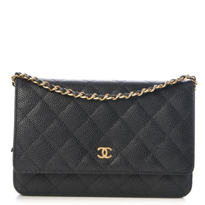 Chanel Caviar Quilted Wallet On Chain WOC Black 1 of 9