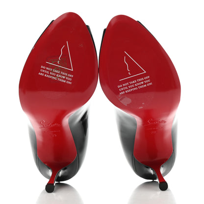 Christian Louboutin Patent Chick Up 100 Pumps 39 Black 5 of 9