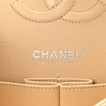 Chanel Caviar Quilted Medium Double Flap Beige 6 of 9