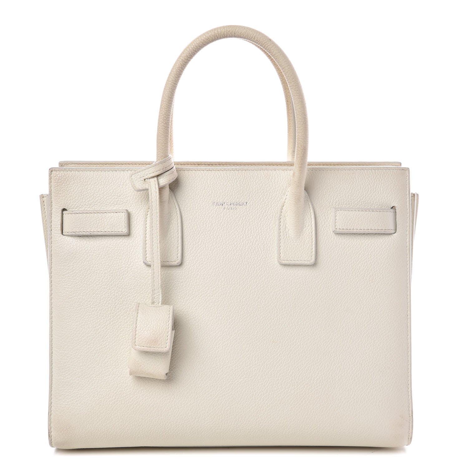 Saint Laurent Grained Calfskin Baby Sac De Jour White 1 of 13