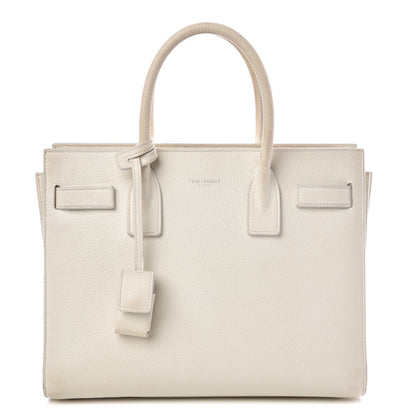 Saint Laurent Grained Calfskin Baby Sac De Jour White 1 of 13