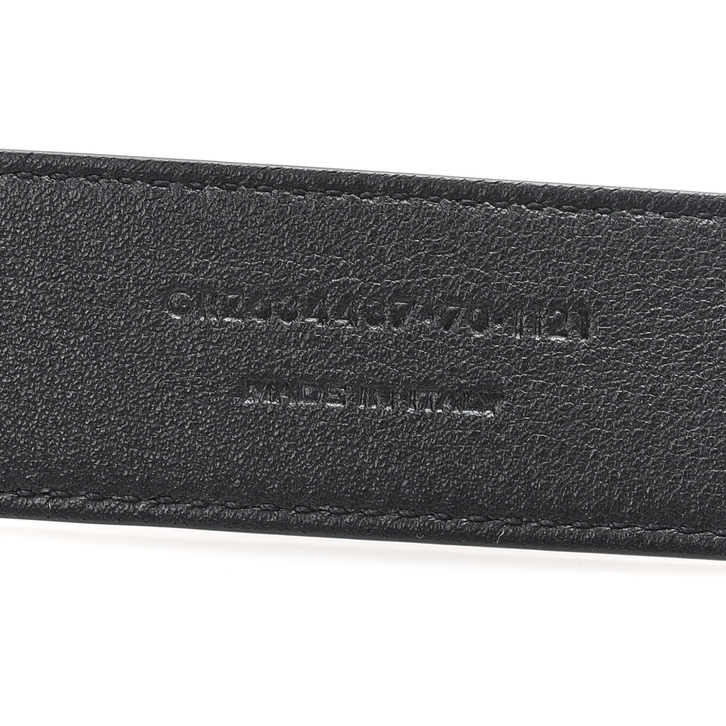 Grained Calfskin Monogram Cassandre Square Buckle Belt 70 28 Black