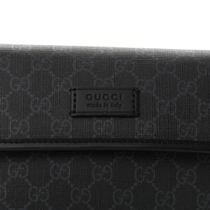 Gucci GG Supreme Monogram Web Slim Belt Bag Black Grey 9 of 11