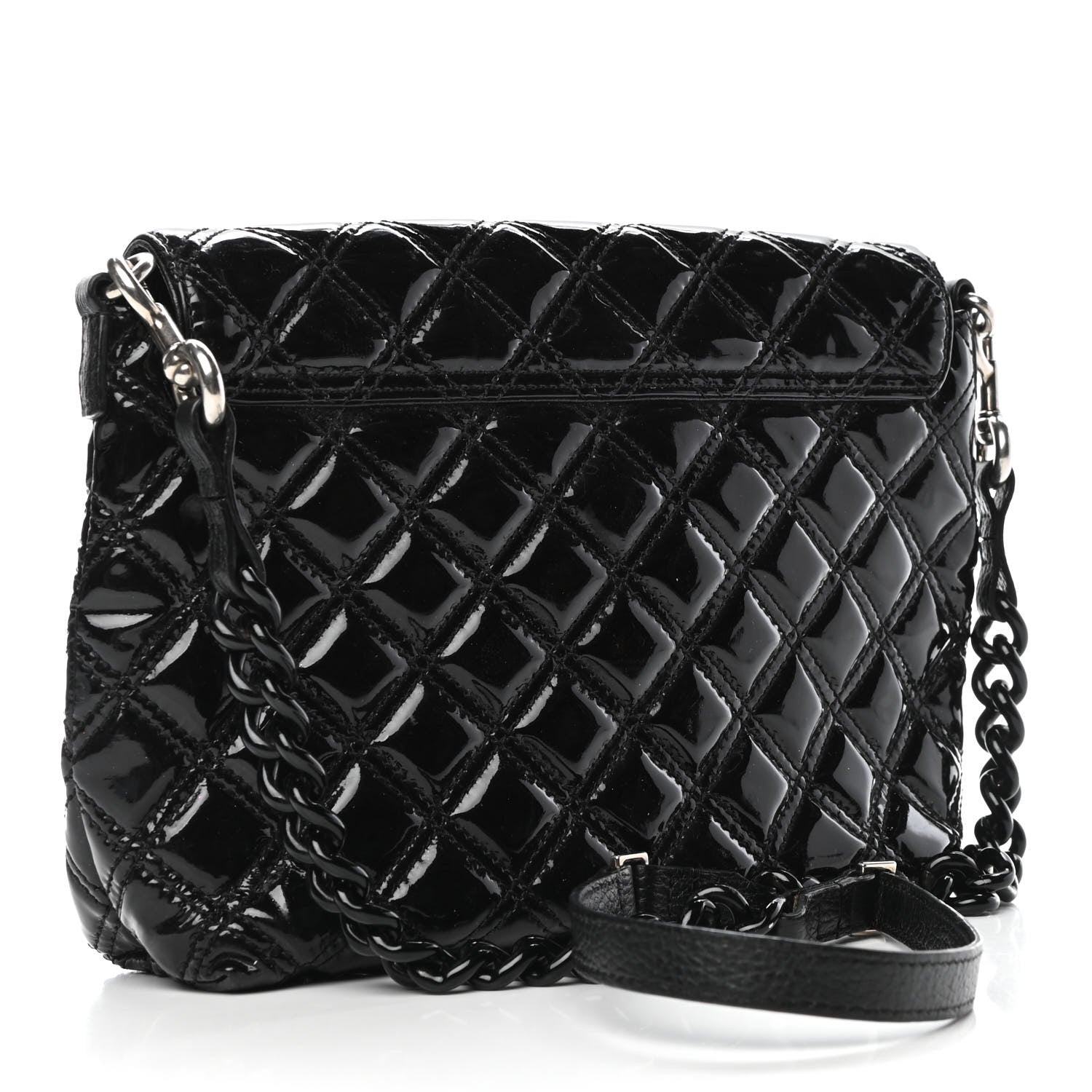 Marc Jacobs Patent Quilted Single Flap Black 2 of 4