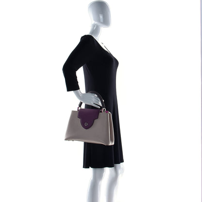 Louis Vuitton Taurillon Capucines PM Galet Violet 3 of 17