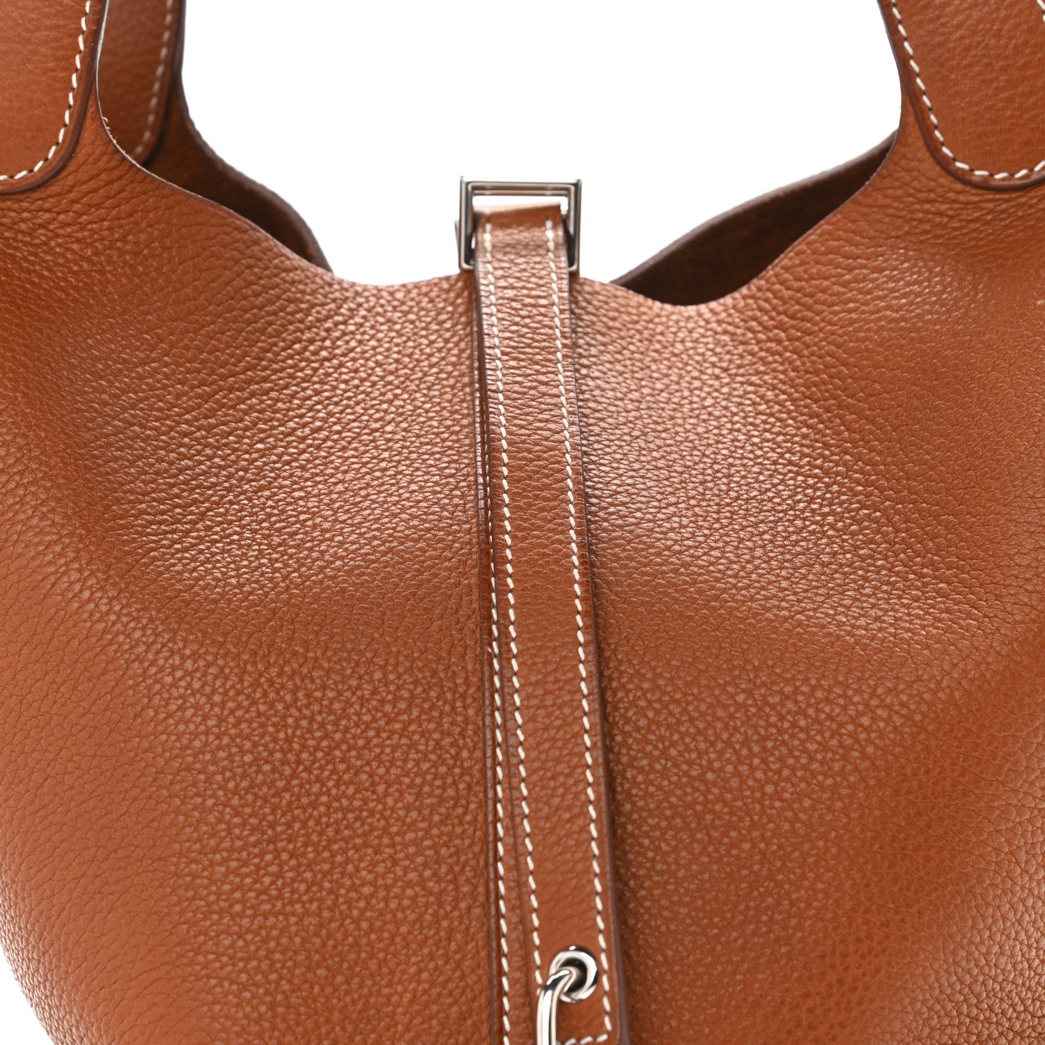 Hermes Taurillon Clemence Picotin Lock 22 MM Gold 8 of 11