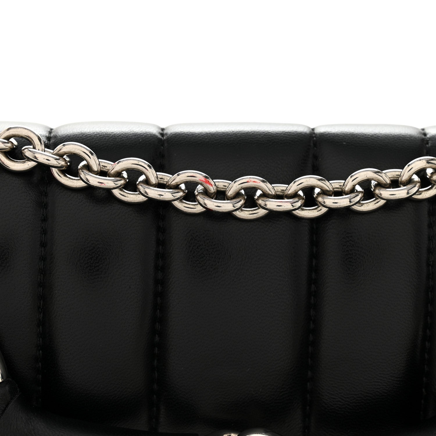 Gucci Nappa Vertical Matelasse Small Maxi Horsebit Chain Shoulder Bag Black 11 of 12