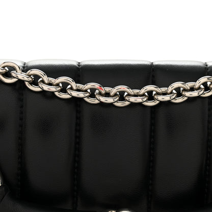 Gucci Nappa Vertical Matelasse Small Maxi Horsebit Chain Shoulder Bag Black 11 of 12