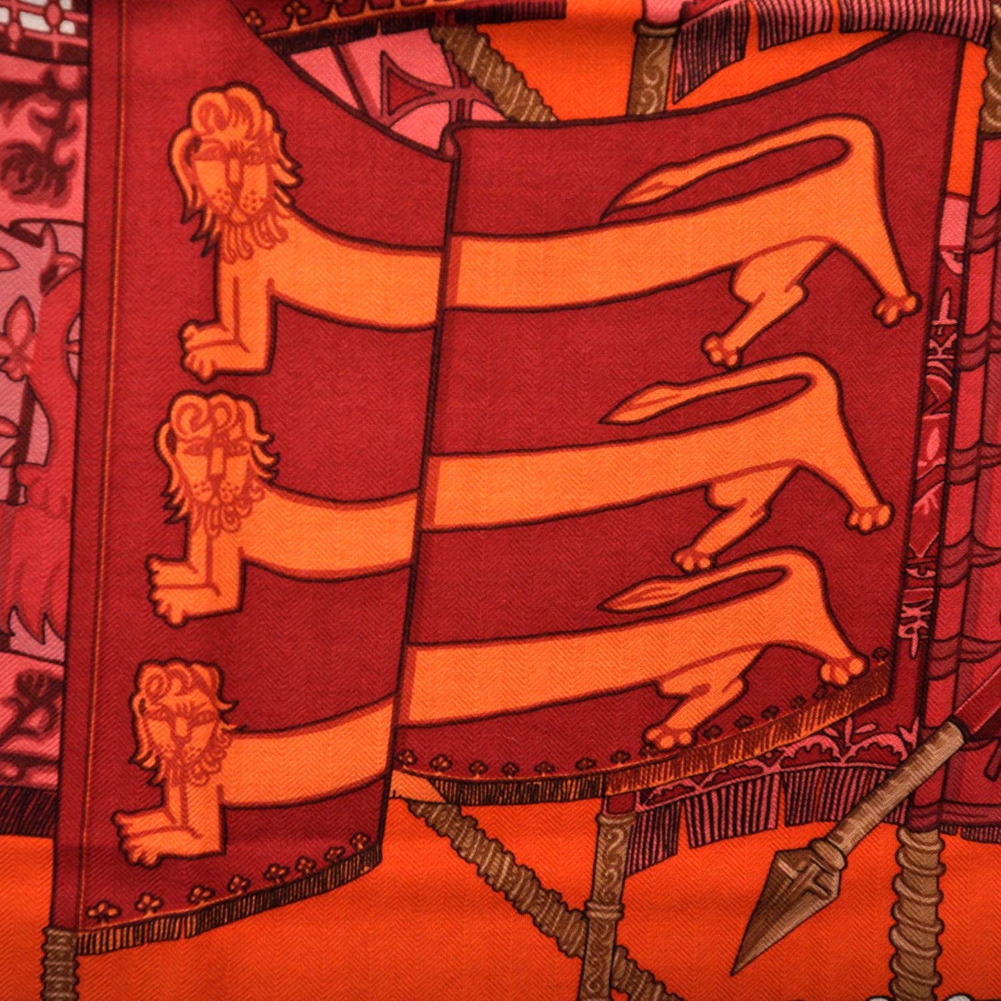 Cashmere Silk Etendards et Bannieres Shawl 140