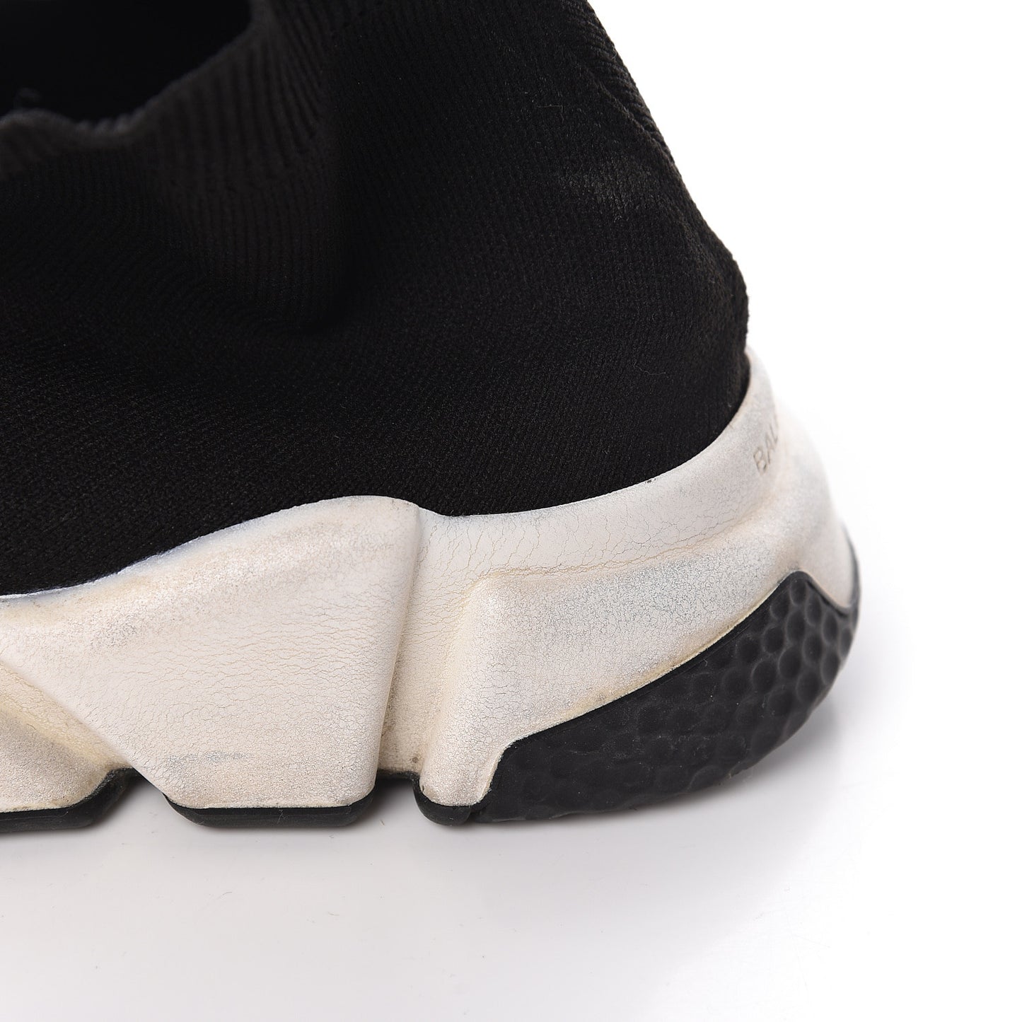 Neoprene Knit Womens Speed Sneakers 36 Black White