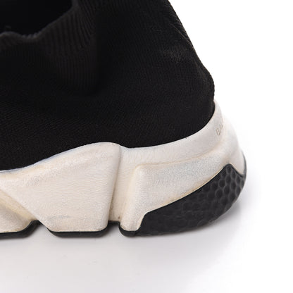 Balenciaga Neoprene Knit Womens Speed Sneakers 36 Black White 8 of 18