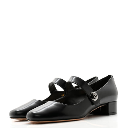 Christian Dior Brushed Calfskin Uniform 30mm Pumps 36 Black 3 of 10