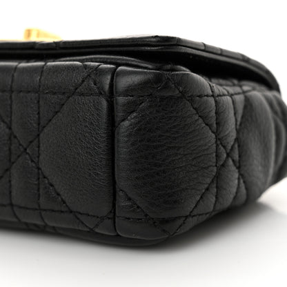 Christian Dior Supple Calfskin Cannage Micro Caro Bag Black 9 of 11