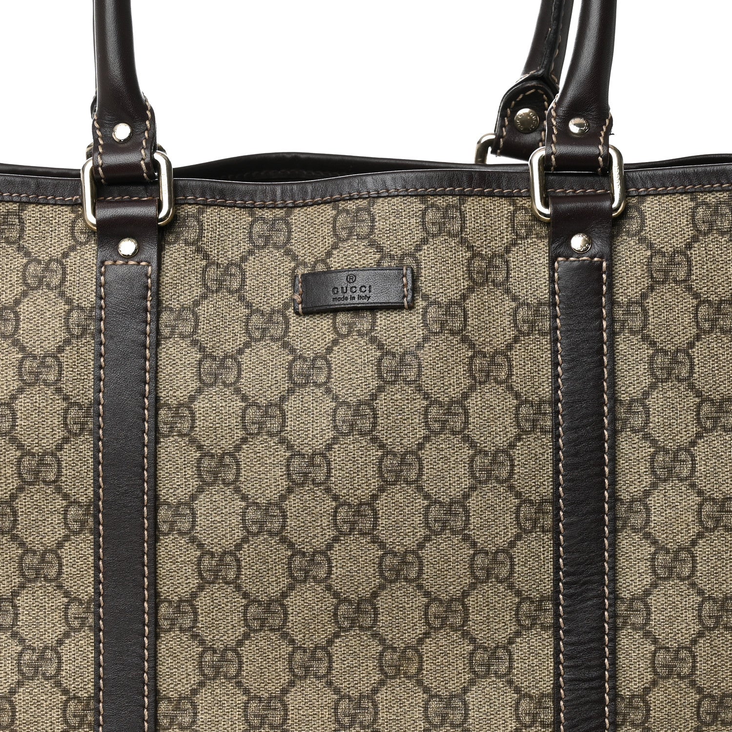 Gucci GG Plus Monogram Joy Vertical Tote Dark Brown 9 of 12