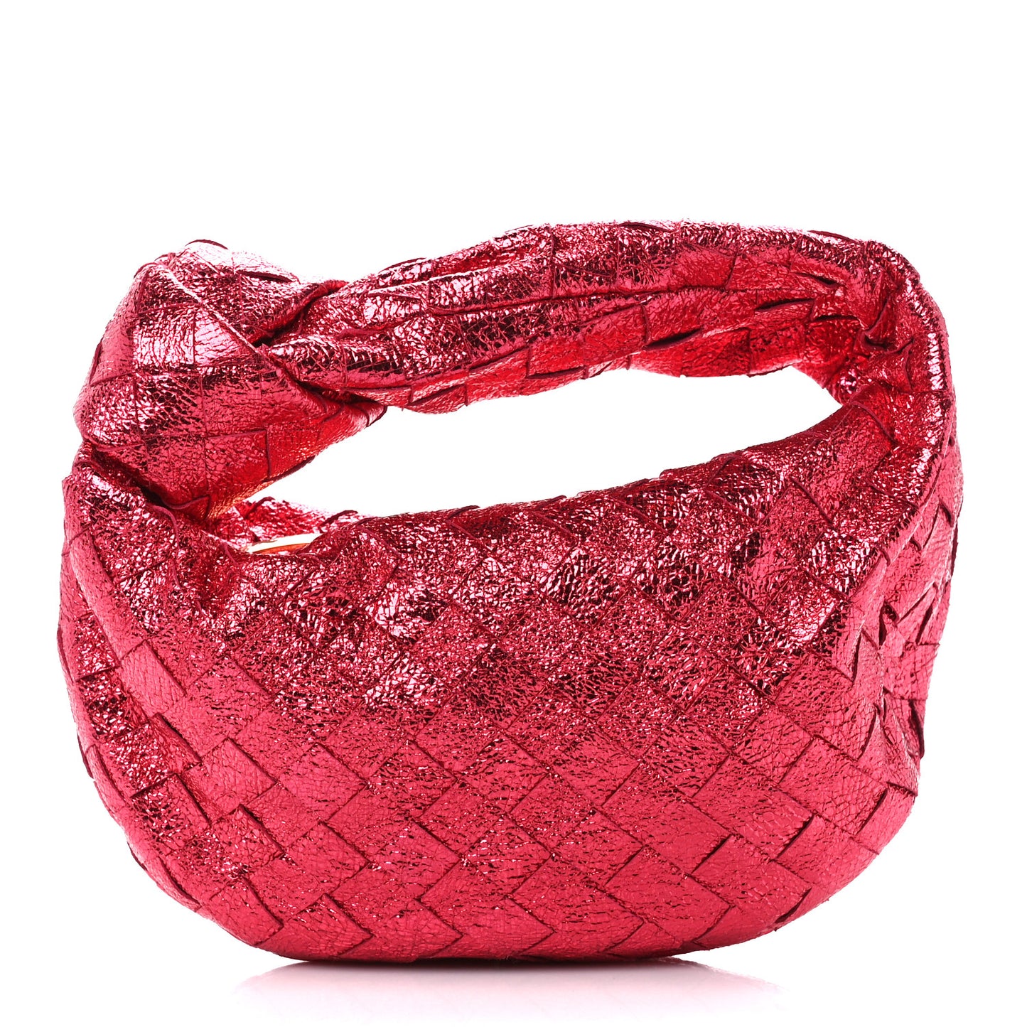 Metallic Nappa Intrecciato Mini Jodie Lollipop