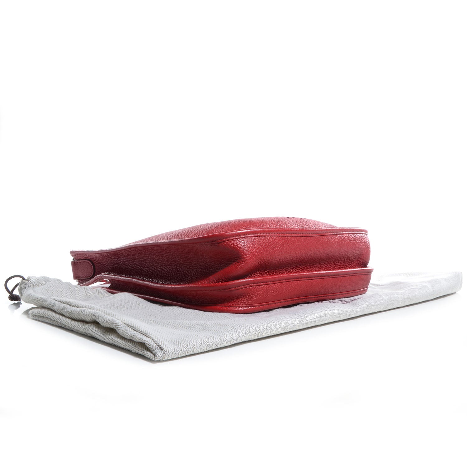 Hermes Taurillon Clemence Evelyne III PM Rouge Garance 4 of 9