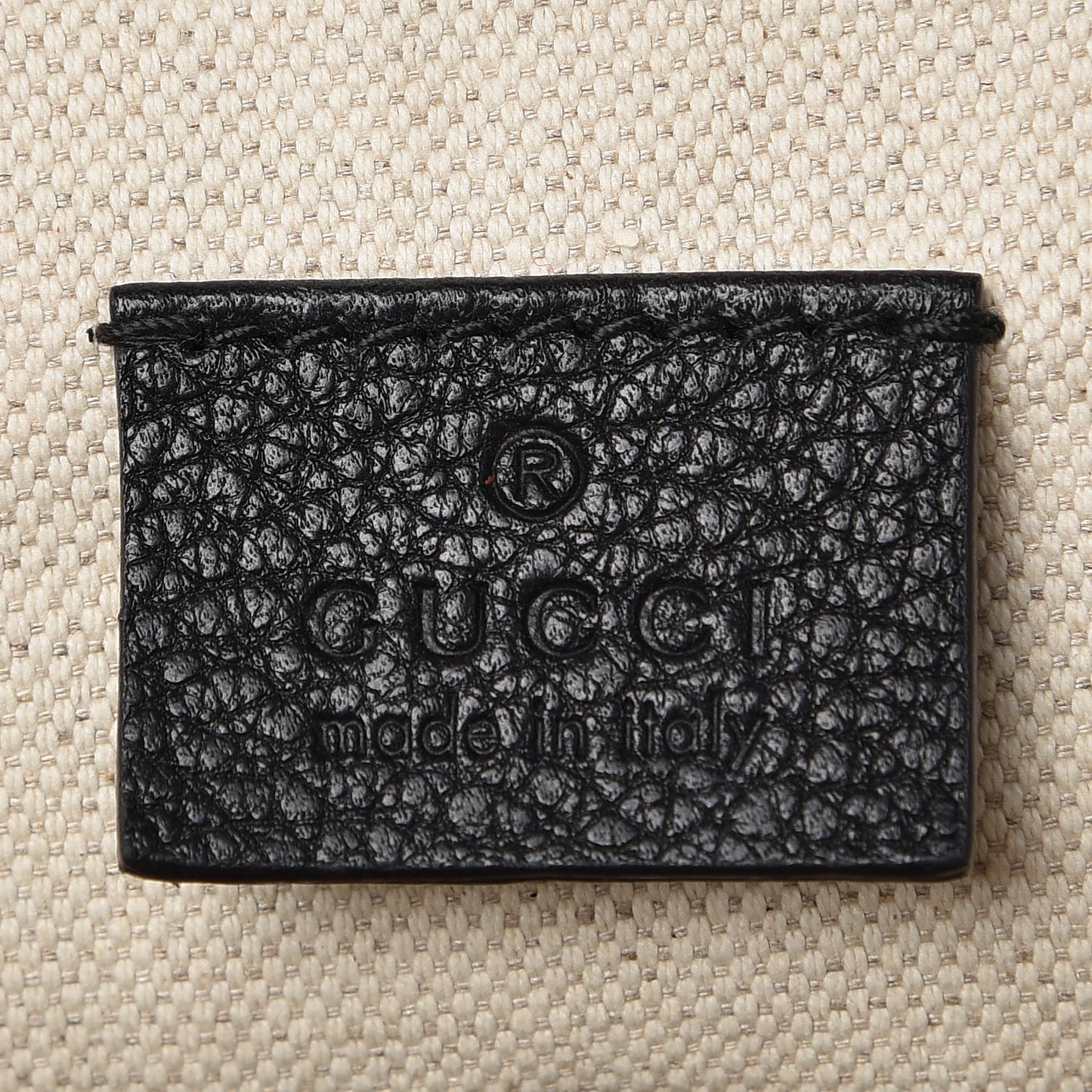 Grained Calfskin Logo Belt Bag Black