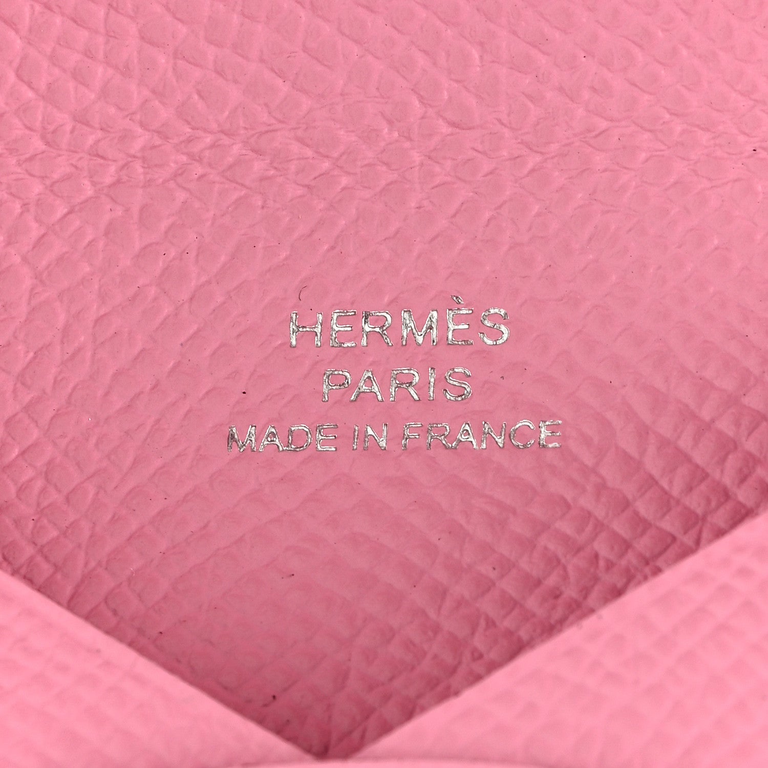 Hermes Epsom Calvi Card Case 5P Pink 6 of 6
