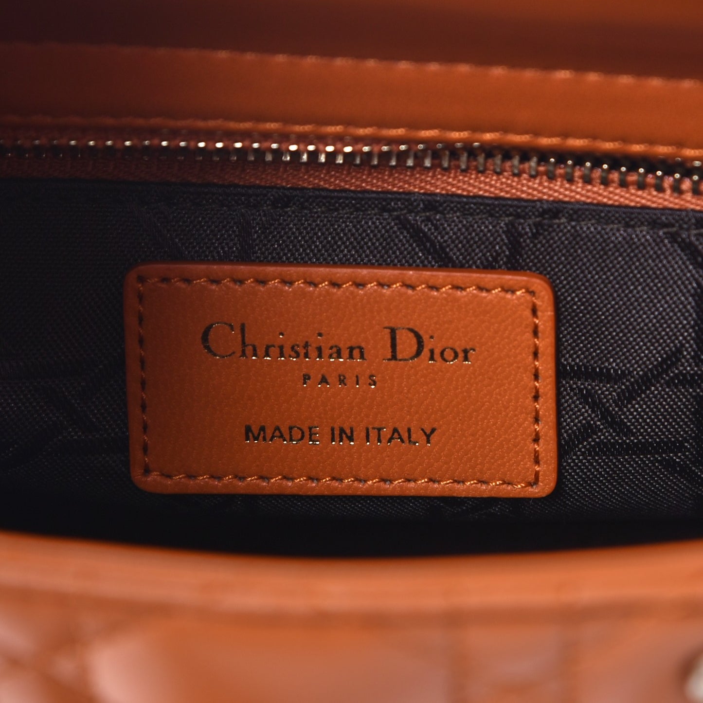 Lambskin Cannage Small My Lady Dior Tan