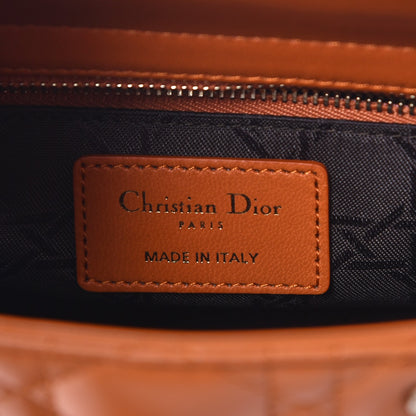Christian Dior Lambskin Cannage Small My Lady Dior Tan 6 of 7