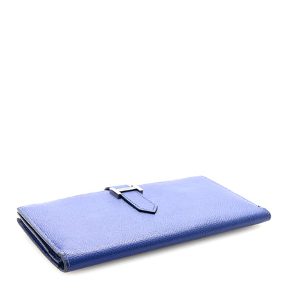 Hermes Epsom Bearn Gusset Wallet Bleu Electrique 4 of 6